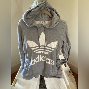 Grey adidas Hoodie size small